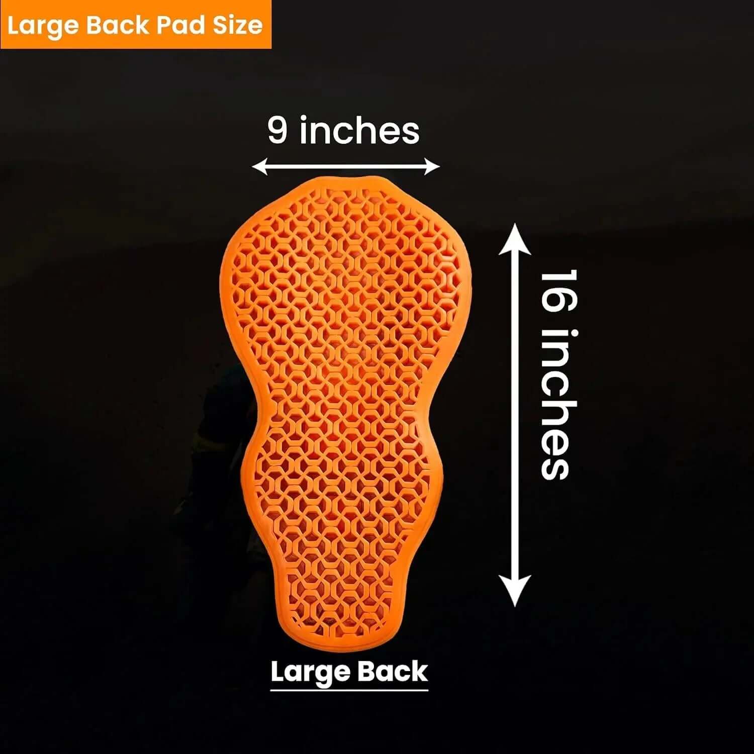 CE 2 Approve Back Protective Pad, Level 2 Approved Back Protector, Back Armor - Moto Style Wear