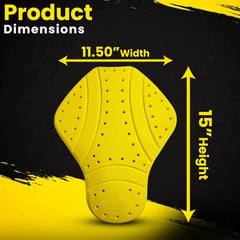 CE-2 Center Back Protective Pad Moto Style Wear