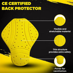 CE-2 Center Back Protective Pad Moto Style Wear