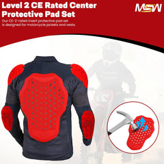 High-Quality CE Level 2 Protection pads set Moto Style Wear