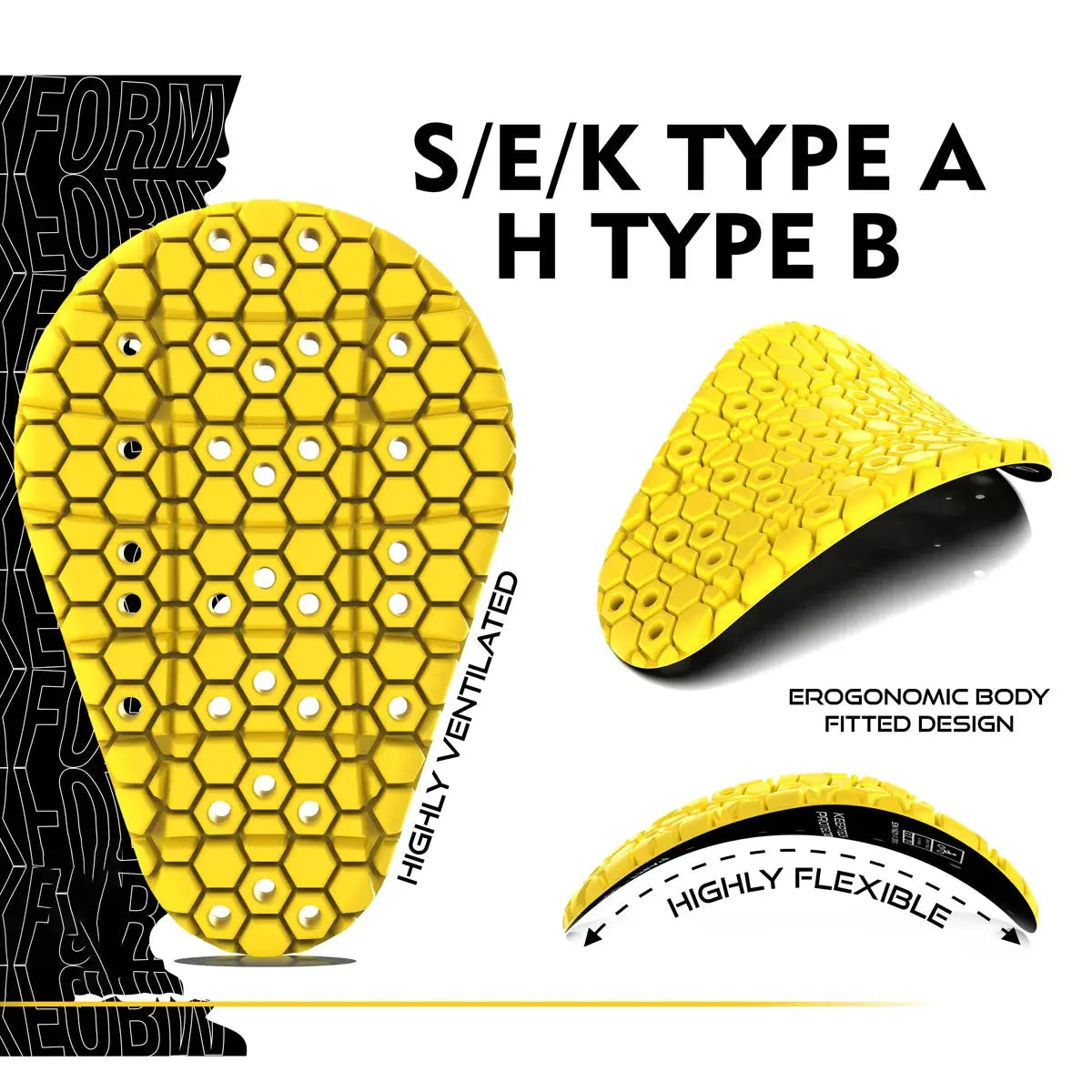 Knee and Hip Armor Set - CE Level 2 Moto Style Wear