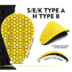 Knee and Hip Armor Set - CE Level 2 Moto Style Wear