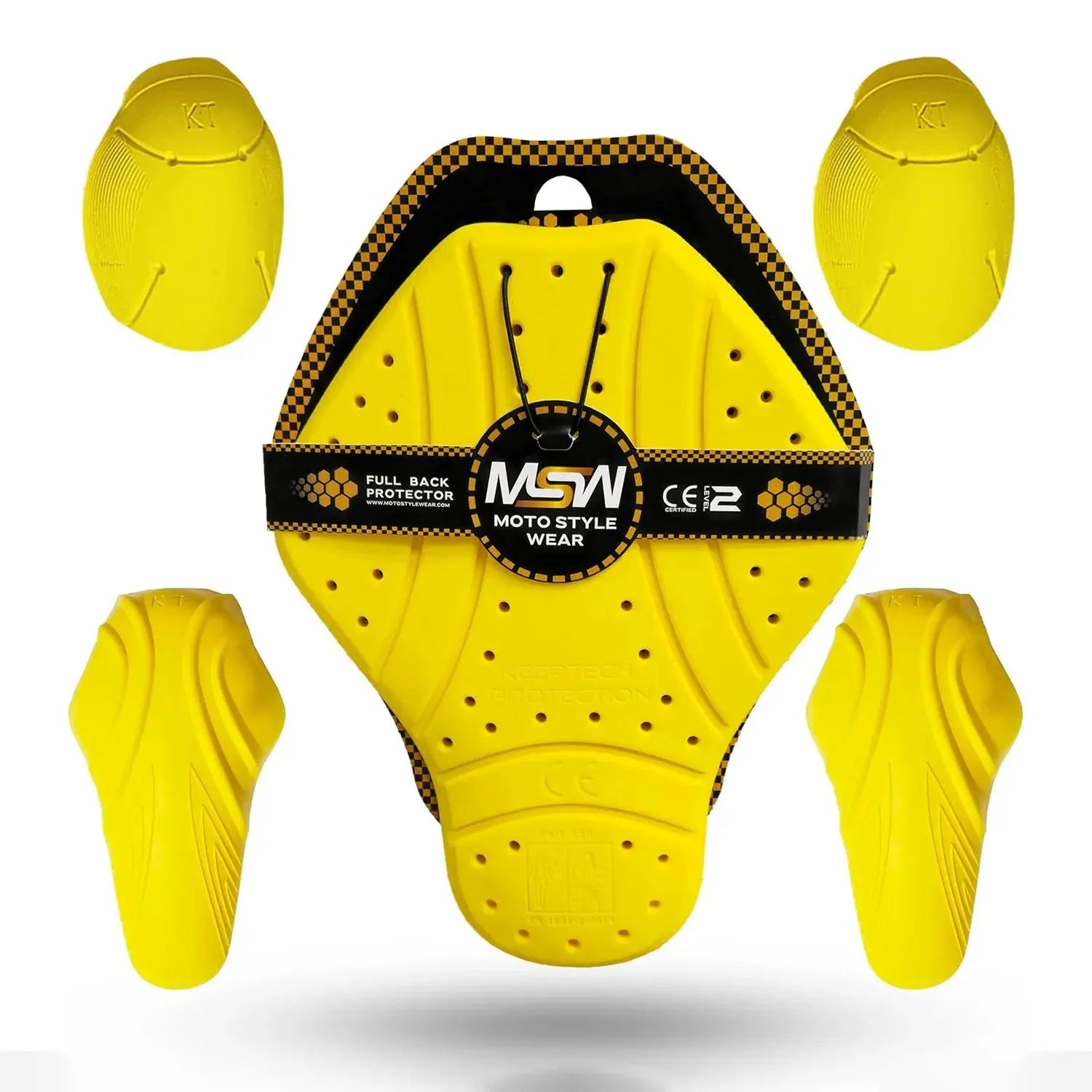 Rider Armor Back Spine Protective Pad Moto Style Wear