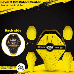 Rider Armor Back Spine Protective Pad Moto Style Wear