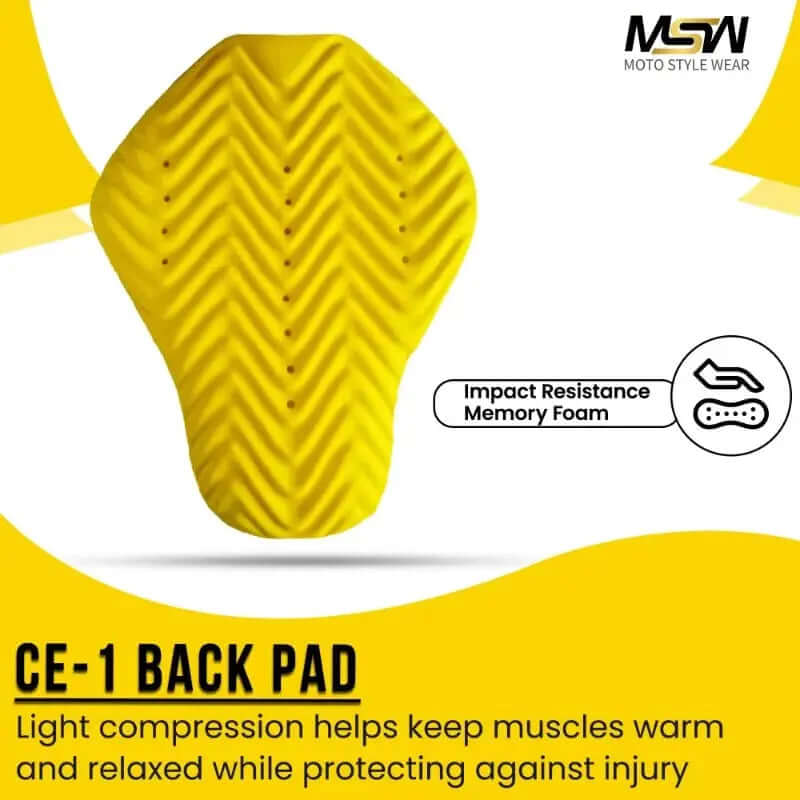 CE-1 Rated Center Back Protective Pad