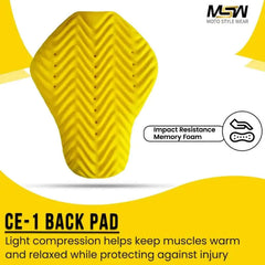 CE-1 Rated Center Back Protective Pad