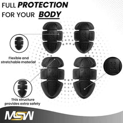 CE 1 Rated Protective Pads Set Elbow & Shoulder