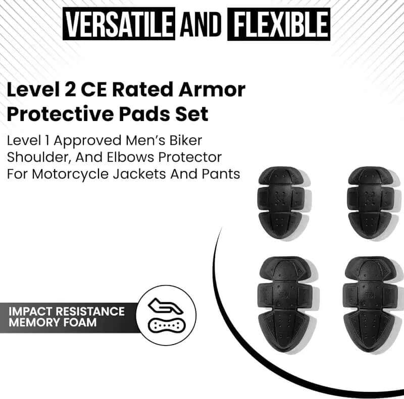 CE 1 Rated Protective Pads Set Elbow & Shoulder