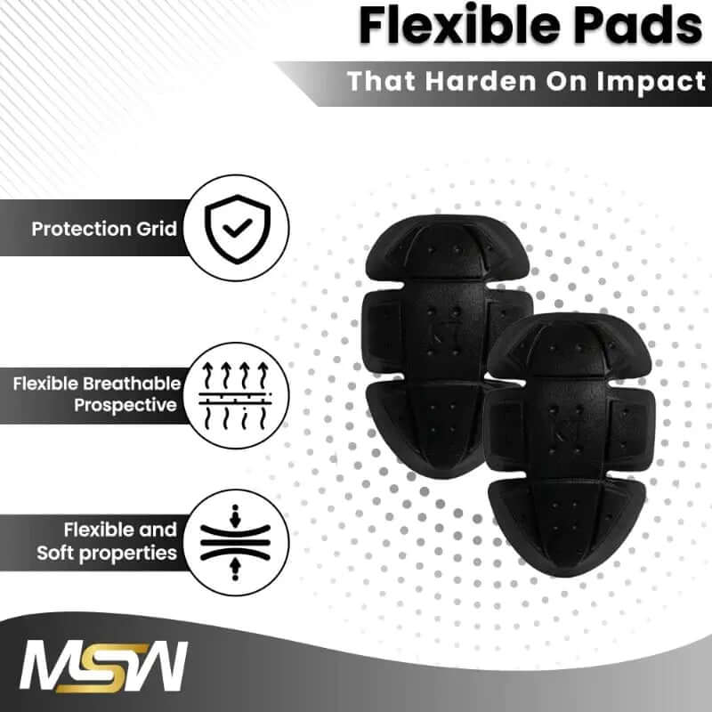 CE-1 Rated Shoulder Protective Pads Moto Style Wear