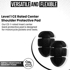 CE-1 Rated Shoulder Protective Pads Moto Style Wear
