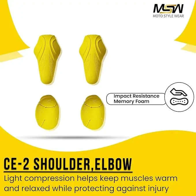 CE 2 Rated Protective Pads Set Shoulder & Elbow
