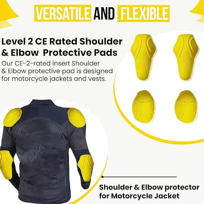 CE 2 Rated Protective Pads Set Shoulder & Elbow