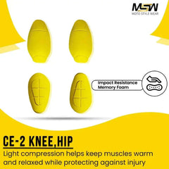 CE-2 Rated Protective Pads Set (Hip & Knee)