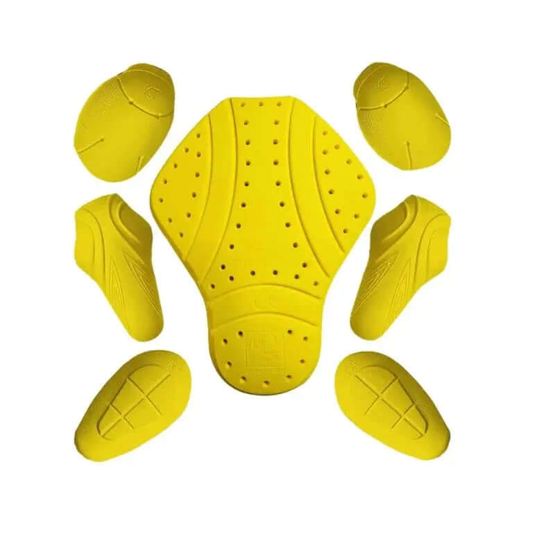 CE-2 Rated Protective Pads Set for Center-Back, Shoulder, Elbow, and Hip
