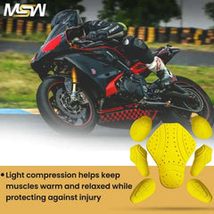 CE-2 Rated Protective Pads Set for Center-Back, Shoulder, Elbow, and Hip