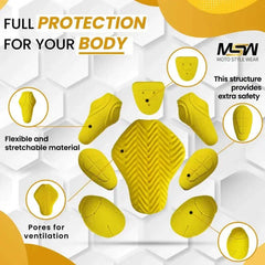 CE Certified Armor Pads Pack 8 Pieces Set