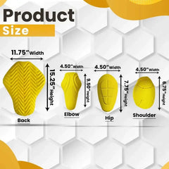 CE Certified Armor Pads Pack 8 Pieces Set