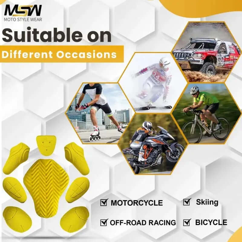 CE Certified Armor Pads Pack 8 Pieces Set