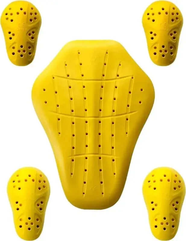 CE Level 1 (Back, Shoulder, & Elbows) Armor Pad Inserts For Motorcycle Jackets (5 PC)
