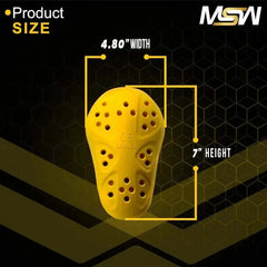 CE Level 1 (Back, Shoulder, & Elbows) Armor Pad Inserts For Motorcycle Jackets (5 PC)