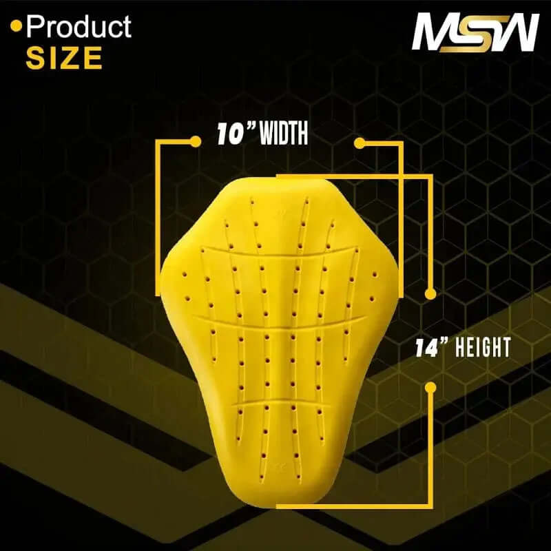 CE Level 1 (Back, Shoulder, & Elbows) Armor Pad Inserts For Motorcycle Jackets (5 PC)