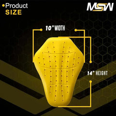 CE Level 1 (Back, Shoulder, & Elbows) Armor Pad Inserts For Motorcycle Jackets (5 PC)