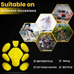 CE- Level 2 Certified Armor Pads Set for Shoulder, Knee, Back, Elbow, and Hip