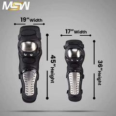 CE-Level 2 Stainless Steel Armor Pad inserts (knee and Elbow) for Jackets and Pants