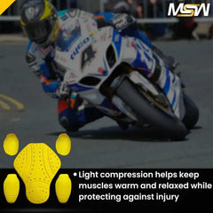 CE Level 2 armor pad set (Back, Shoulder and Elbows armor inserts) for motorcycle jacke