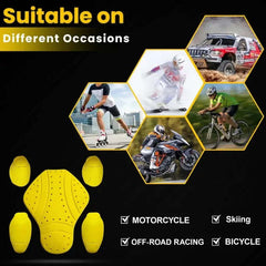 CE Level 2 armor pad set (Back, Shoulder and Elbows armor inserts) for motorcycle jacke