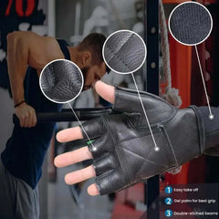 Leather Workout Gloves for Men and Women’s