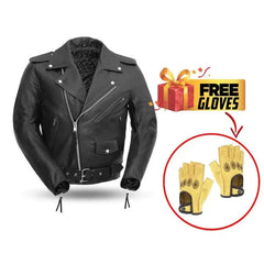 Men's Motorcycle Leather Jacket