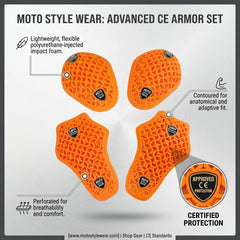 CE Level 1 Certified Armor Pads Set