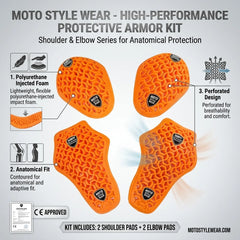 CE Level 1 Certified Armor Pads Set