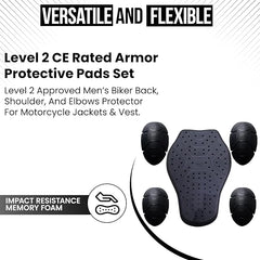 CE Level 2 Certified Armor Pads Set