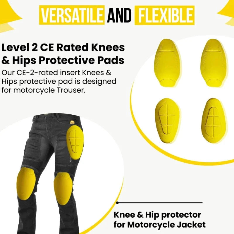 CE-2 Rated Protective Pads Set (Hip & Knee)